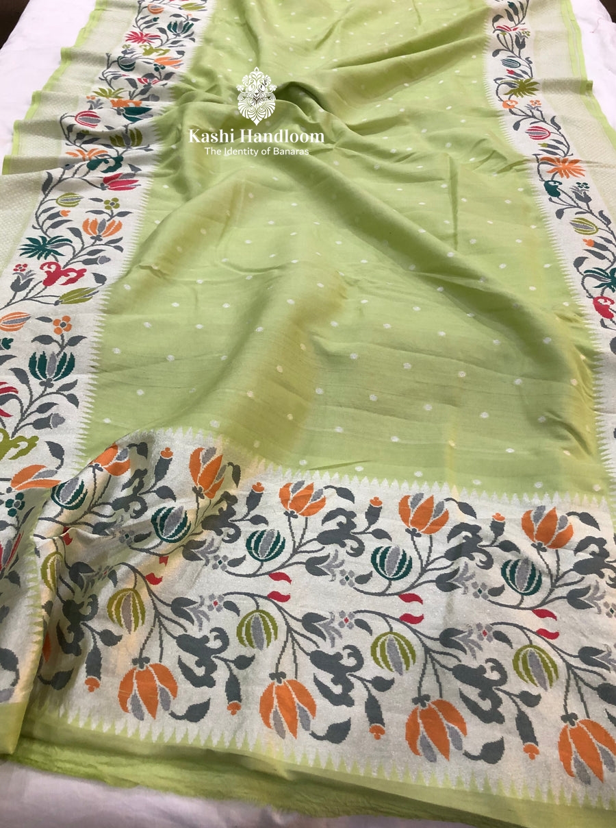 Banaras Handloom Pure Khaddi Georgette Saree