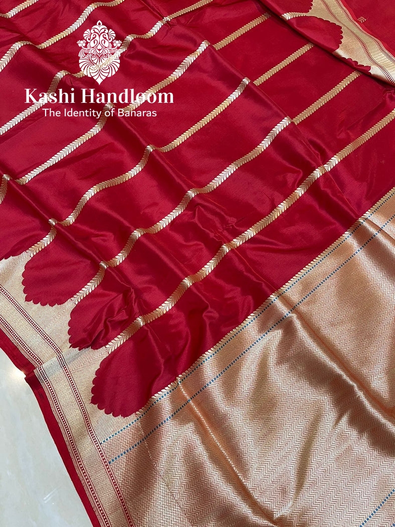 Banaras Handloom Pure Katan Silk kadhua Work Saree